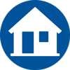 Mortgage icon with House